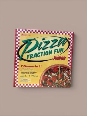 Pizza Fraction Fun Junior - Yellow & Red